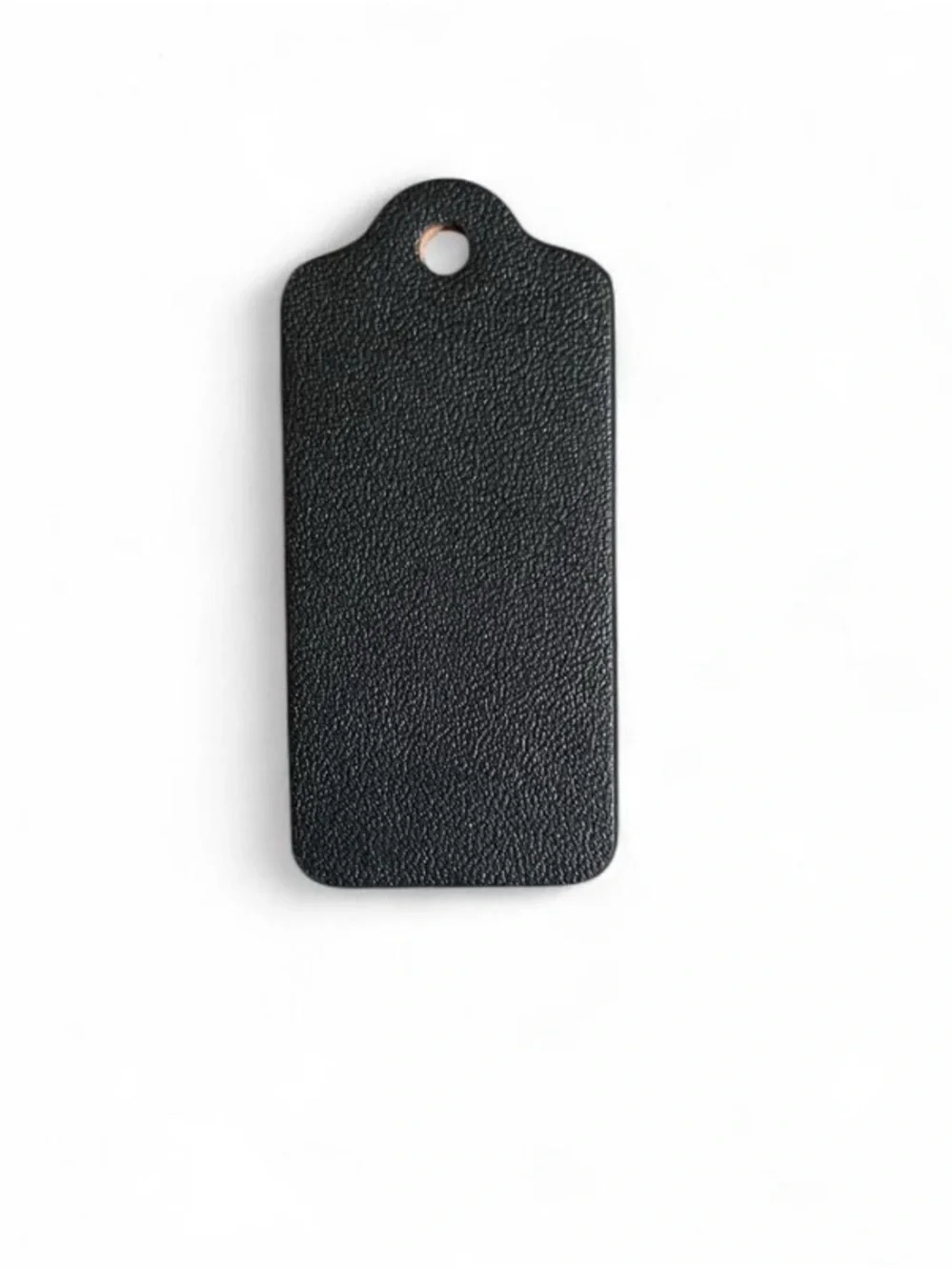 Authentic COACH Black Pebble Leather Replacement Hang Tag Charm - 2.25”